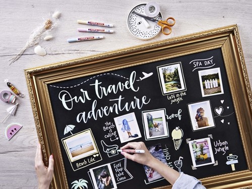 Krijtstift edding 4085 rond 1-2mm metallic assorti 4 Stuk-1