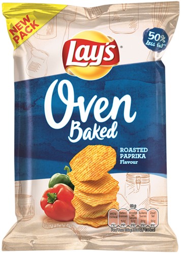 Chips Lay's Oven roasted paprika zakje 35gr 35 Gram-2