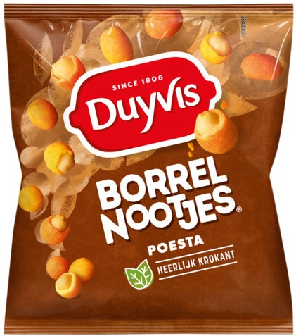 Borrelnootjes Duyvis poesta zak 275gr 275 Gram