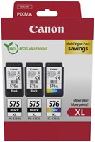 Inktcartridge Canon PG-575XL+ CL-576XL 2x zw+kleur 1 Stuk