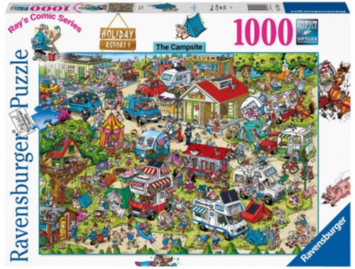 Puzzel Holiday resort 1 The campsite 1000st 1 Stuk