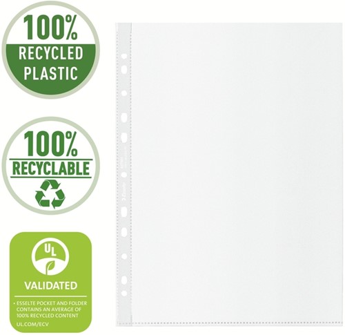 Showtas Esselte recycle PP A4 100µ 11-gaats 50 stuks-9