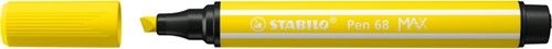 Viltstift STABILO Pen 68/24 Max citroengeel 1 Stuk