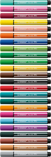 Viltstift STABILO Pen 68/24 Max citroengeel 1 Stuk-1