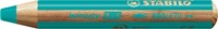 Kleurpotloden STABILO 880 woody 3 in 1 multitalent turquois