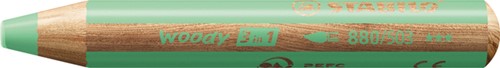 Kleurpotlood STABILO 880 woody 3 in 1 pastel groen 1 Stuk