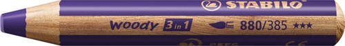 Kleurpotlood STABILO 880 woody 3 in 1 violet 1 Stuk