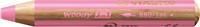 Kleurpotloden STABILO 880 woody 3 in 1 multitalent roze