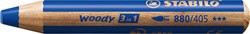 Kleurpotlood STABILO 880 woody 3 in 1 blauw 1 Stuk