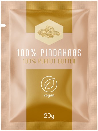 Pindakaas van Oordt 100 procent 100x20gr 100 Zak-3