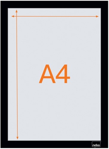 Infokader Nobo zelfklevend A4 zwart 2 Stuk-10