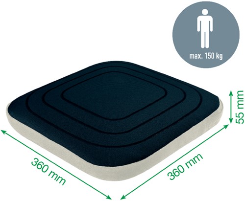 Wiebelkussen Leitz Ergo met stoffen hoes 1 Stuk-1