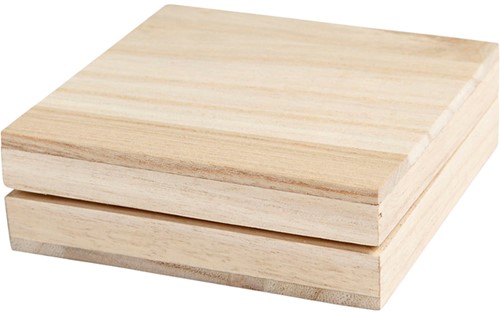Doos Creativ Company 10x10x3cm hout 1 Stuk-2