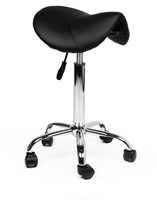 Zadelkruk Office medium harde wielen zw 1 Stuk