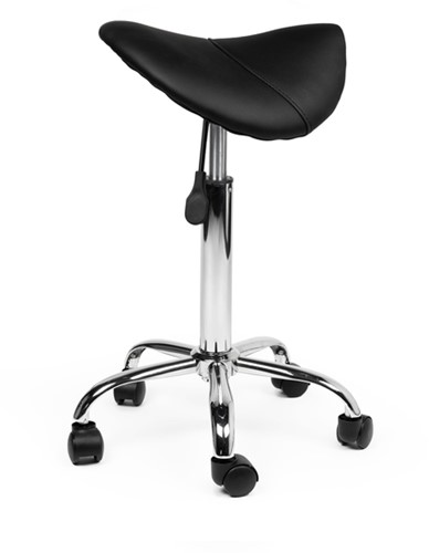Zadelkruk Office medium harde wielen zw 1 Stuk-3