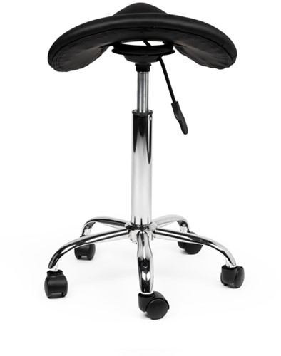 Zadelkruk Office medium harde wielen zw 1 Stuk-1
