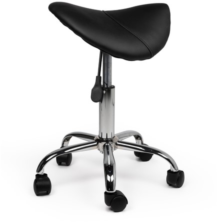 Zadelkruk Office laag harde wielen zw 1 Stuk-3