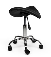 Zadelkruk Office laag harde wielen zw 1 Stuk-1