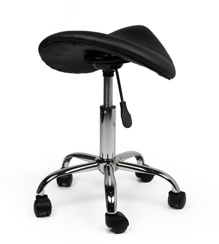 Zadelkruk Office laag harde wielen zw 1 Stuk-1