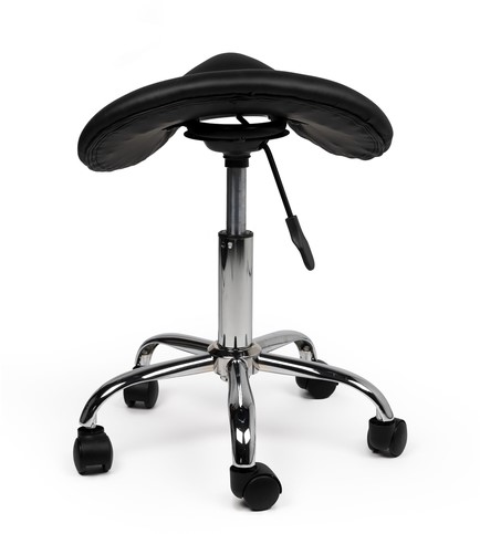 Zadelkruk Office laag harde wielen zw 1 Stuk-2