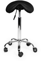 Zadelkruk Office hoog harde wielen zw 1 Stuk-2