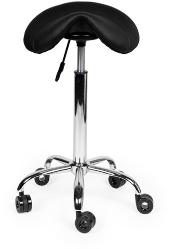 Zadelkruk Office hoog harde wielen zw 1 Stuk-2