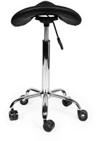 Zadelkruk Office hoog harde wielen zw 1 Stuk-1