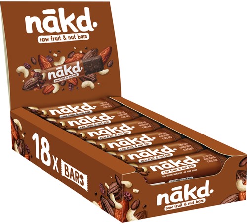 Fruit notenreep NAKD cocoa delight 18x35 gram 35 Gram