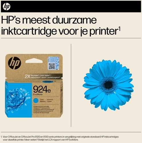 Inktcartridge HP 4K0U7NE 924E Evomore blauw-2