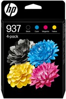 Inktcartridge HP 6C400NE 937 zwart + 3 kleuren 4 Stuk
