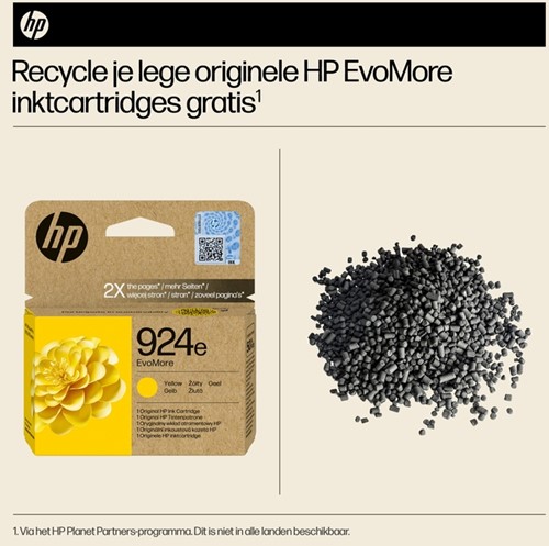 Inktcartridge HP 4K0U9NE 924E Evomore geel 1 Stuk-2