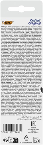 Balpen Bic Cristal M 5st blauw 5 Stuk-3