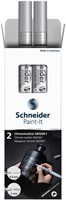 Viltstift  Schneider Paint-it 2.0-0.8mm mtl chrome 2 Stuk