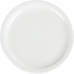 Bord Olympia Whiteware Ø23 cm doos 12 stuks wit