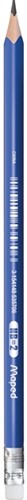 Grafietpotlood Maped Kidy Learn met gum en vingerhulp pot à 22 stuks blauw-1