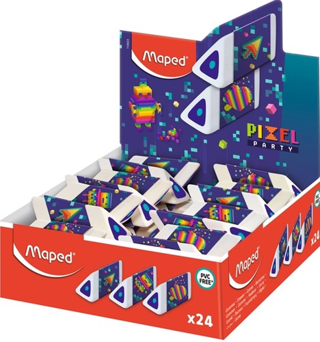 Gum Maped Pixel Party Pyramid display à 24 stuks