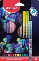 Viltstift Maped Deepsea Paradise set a 12 kleuren 12 Stuk