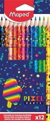 Kleurpotlood Maped Pixel Party set à 12 kleuren