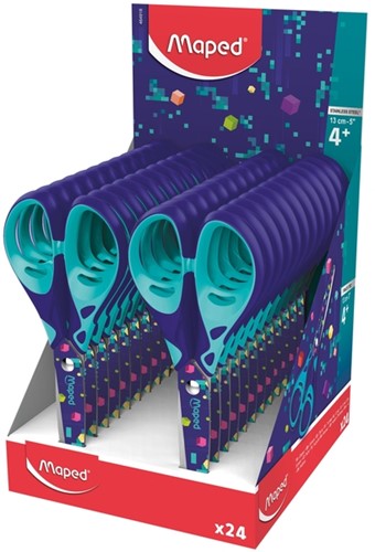 Schaar Maped Pixel Party 13cm display a 24 stuks 1 Stuk