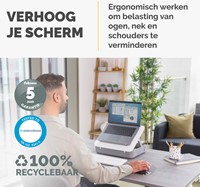 Laptopstandaard Draagtas Fellowes Breyta wit 1 Stuk-2