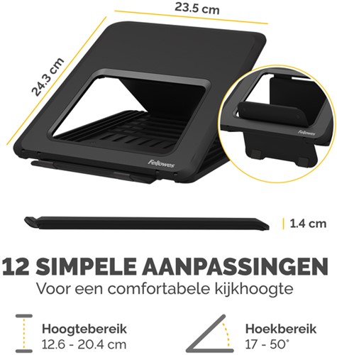 Laptopstandaard Fellowes Breyta zwart 1 Stuk-3