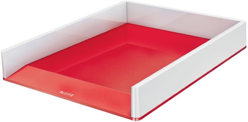 Brievenbak Leitz WOW A4 wit/rood 1 Stuk