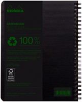 Notbk Rhodia Greenbook A5 lijn 6-g 180 pag zwart 1 Stuk-1