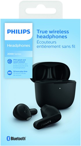 Oortelefoon Philips In-ear TWS TAT2236 zwart 1 Stuk
