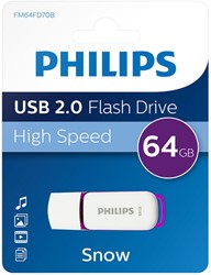 USB-stick Philips Flash Drive Snow 64GB USB 2.0 1 Stuk