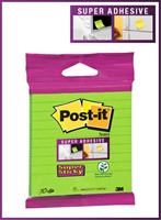 Memoblok 3M Post-it 101x101 SS groen met lijn 70 Vel