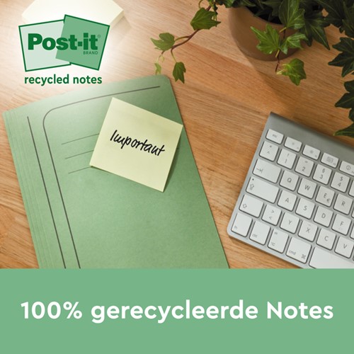 Memoblok 3M Post-it 622 RSS3CY 47,6x47,6mm geel 3 stuks-3