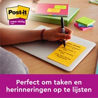 Memoblok 3M Post-it 5845 Super Sticky 127x203mm lijn assorti kleur 90 vel-3