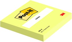 Memoblok 3M Post-it 6820 76x76mm geel 1 Stuk
