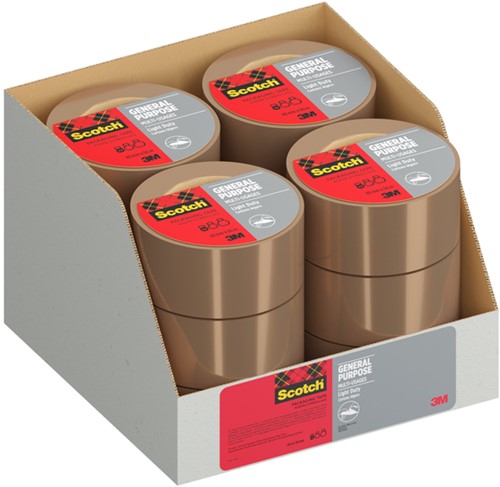 Verpakkingstape Scotch 4501B66 48mmx66m bruin 1 Rol-2